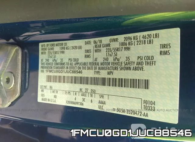 1FMCU0GD1JUC88546 фото 10