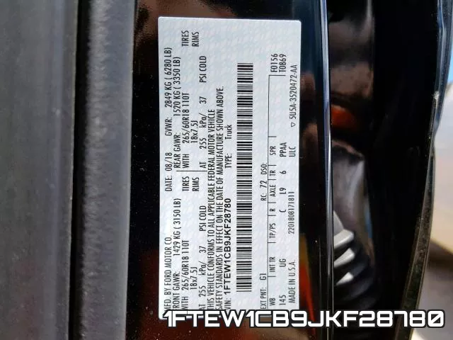 1FTEW1CB9JKF28780 фото 2