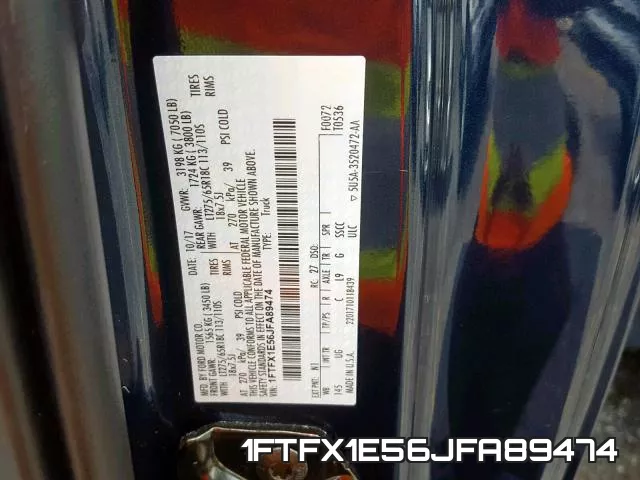 1FTFX1E56JFA89474 фото 2
