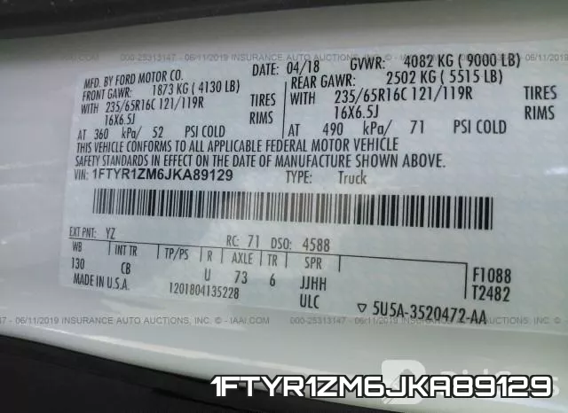 1FTYR1ZM6JKA89129 фото 10
