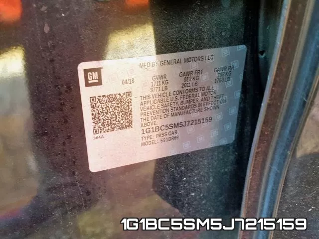 1G1BC5SM5J7215159 фото 2