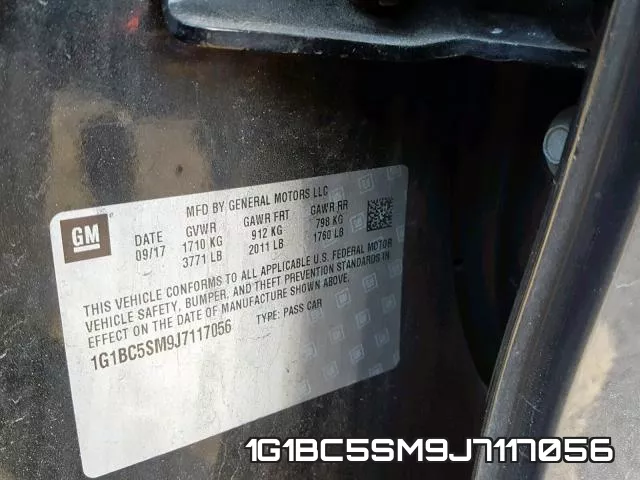 1G1BC5SM9J7117056 фото 2