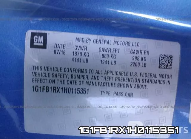 1G1FB1RX1H0115351 фото 10