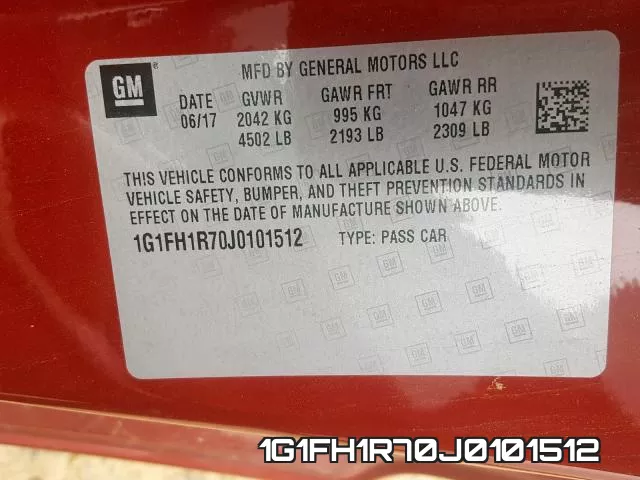 1G1FH1R70J0101512 фото 2