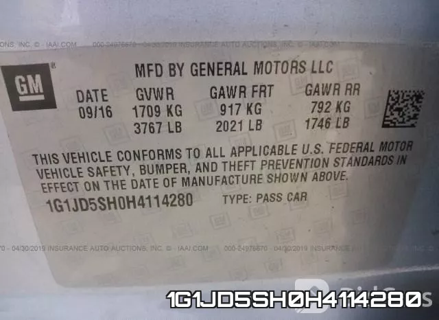 1G1JD5SH0H4114280 фото 10