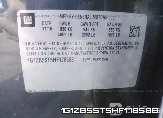 1G1ZB5ST5HF178588 фото 10