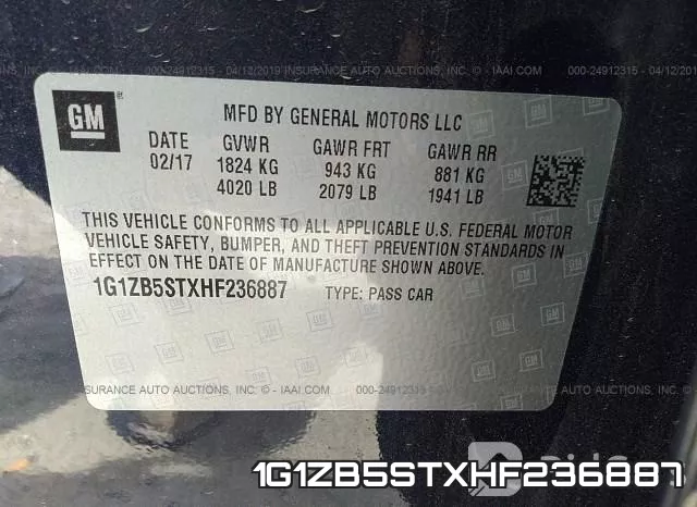 1G1ZB5STXHF236887 фото 10