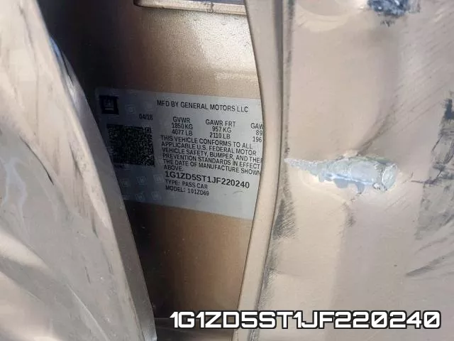 1G1ZD5ST1JF220240 фото 2