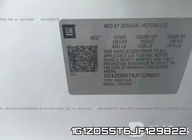 1G1ZD5ST6JF129822 фото 10