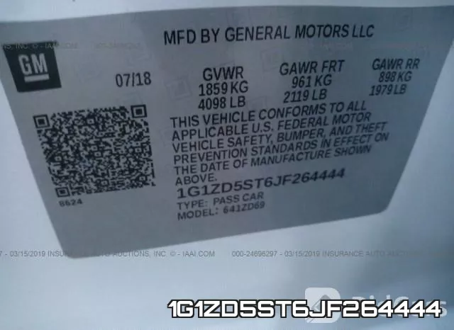 1G1ZD5ST6JF264444 фото 10