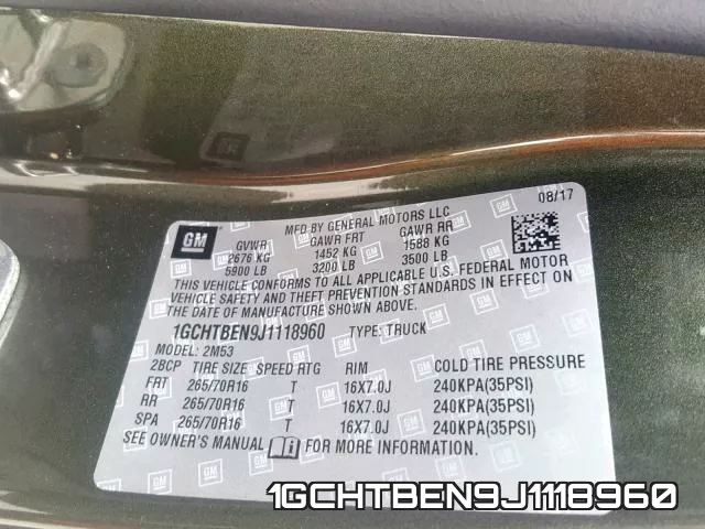 1GCHTBEN9J1118960 фото 2
