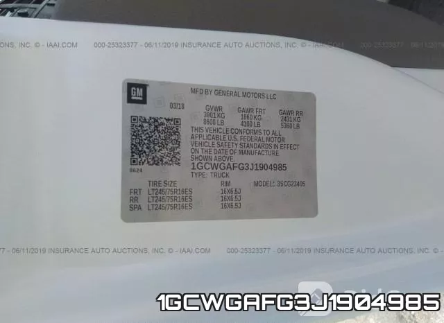 1GCWGAFG3J1904985 фото 10