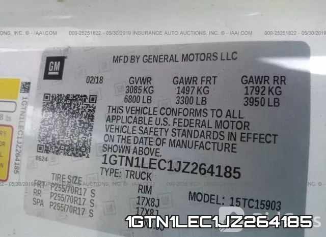 1GTN1LEC1JZ264185 фото 9