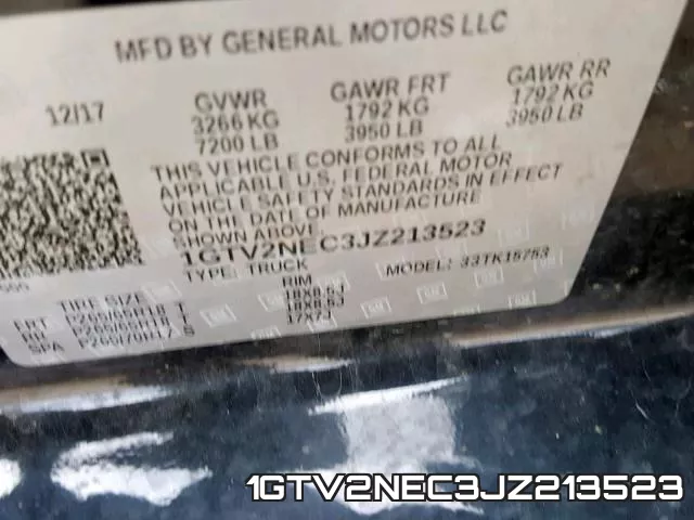 1GTV2NEC3JZ213523 фото 2