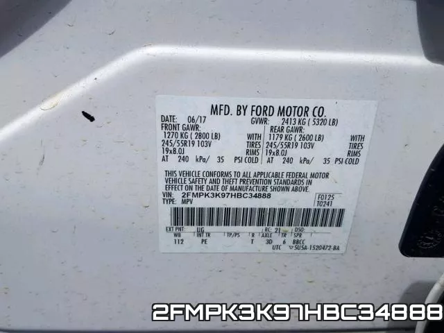 2FMPK3K97HBC34888 фото 2