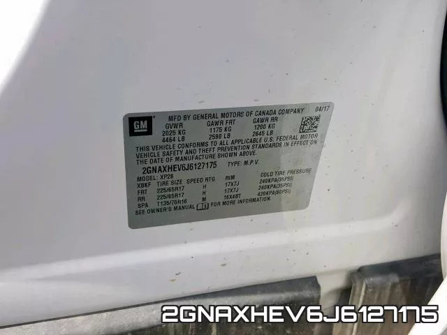 2GNAXHEV6J6127175 фото 2