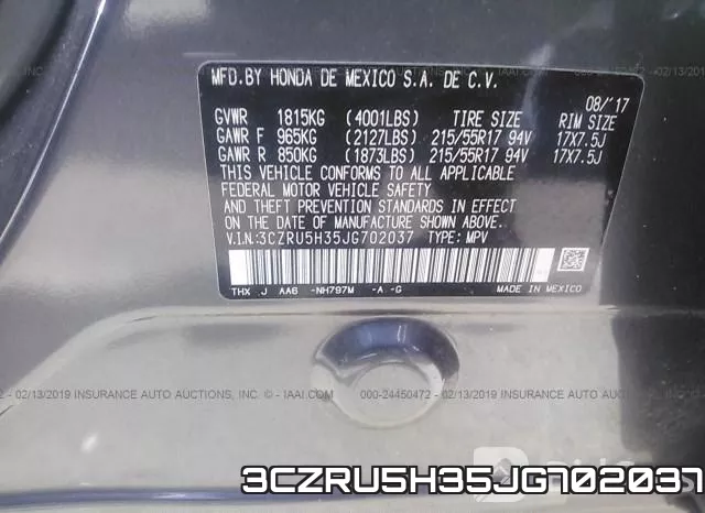 3CZRU5H35JG702037 фото 10