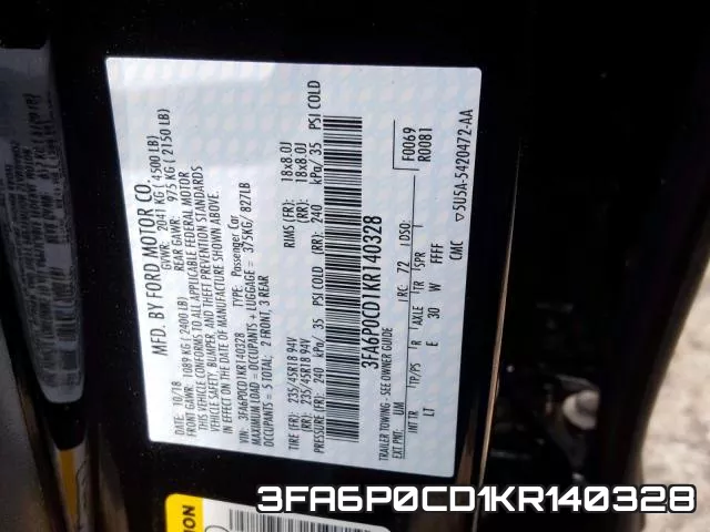 3FA6P0CD1KR140328 фото 2