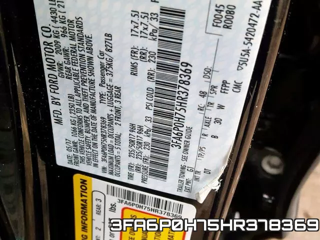 3FA6P0H75HR378369 фото 2
