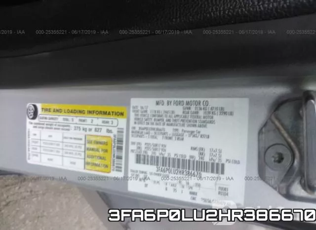 3FA6P0LU2HR386670 фото 10