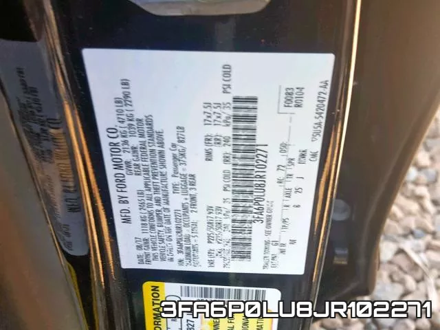 3FA6P0LU8JR102271 фото 2
