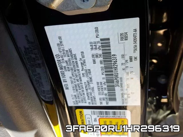 3FA6P0RU1HR296319 фото 2