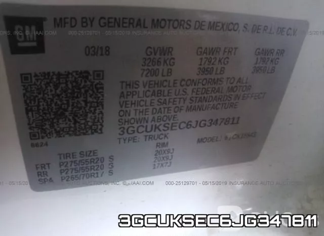 3GCUKSEC6JG347811 фото 10