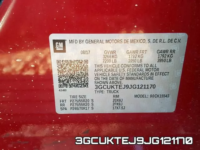 3GCUKTEJ9JG121170 фото 2