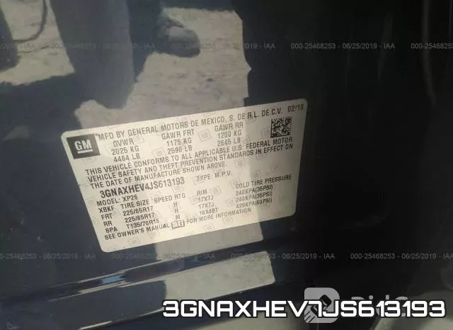3GNAXHEV7JS613193 фото 10