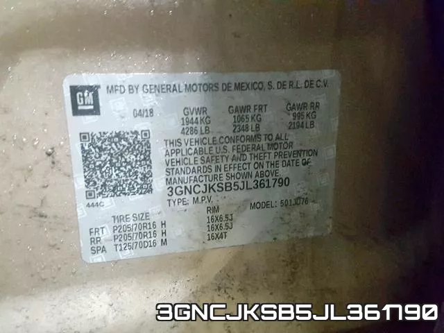 3GNCJKSB5JL361790 фото 2