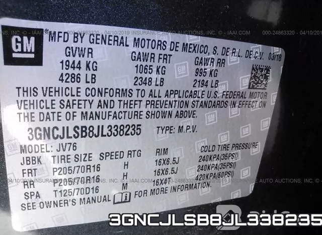 3GNCJLSB8JL338235 фото 10