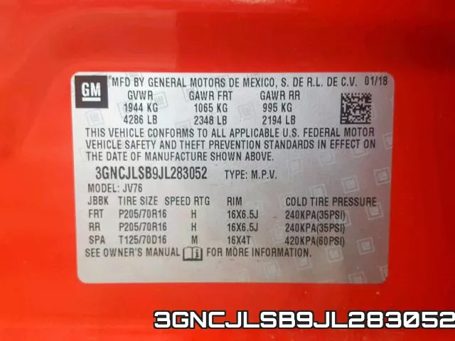 3GNCJLSB9JL283052 фото 2