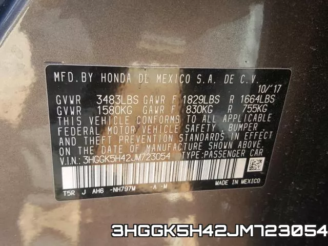 3HGGK5H42JM723054 фото 2