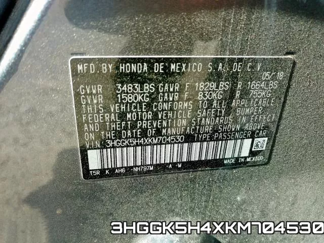 3HGGK5H4XKM704530 фото 2