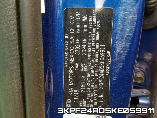 3KPF24AD5KE059911 фото 2