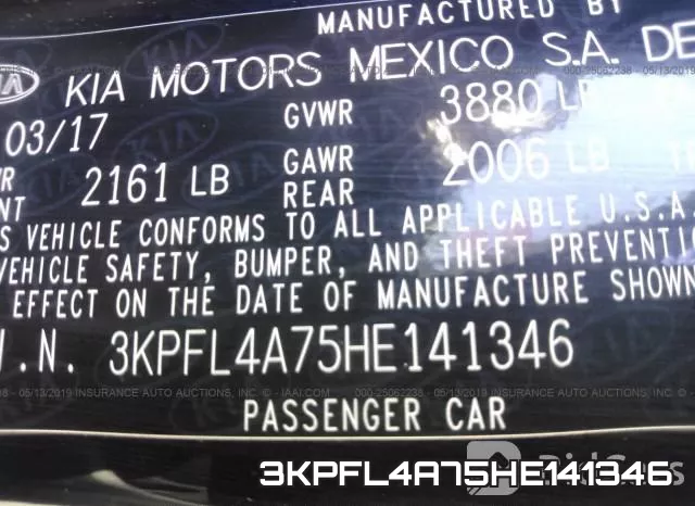 3KPFL4A75HE141346 фото 10
