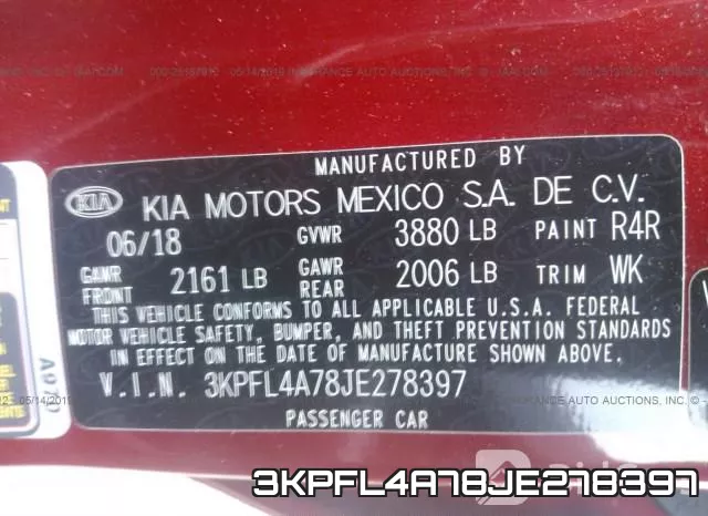 3KPFL4A78JE278397 фото 9
