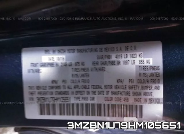 3MZBN1U79HM105651 фото 10