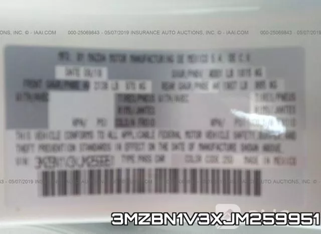 3MZBN1V3XJM259951 фото 10