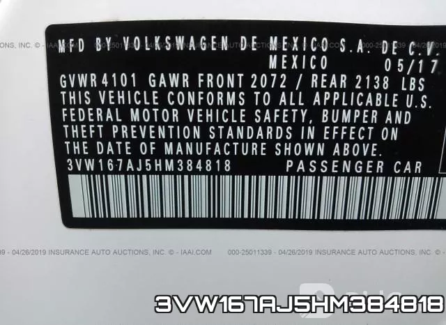 3VW167AJ5HM384818 фото 10