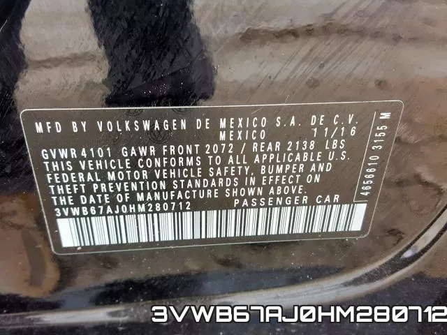 3VWB67AJ0HM280712 фото 2