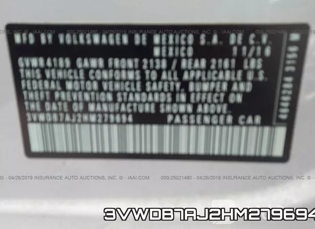 3VWDB7AJ2HM279694 фото 10