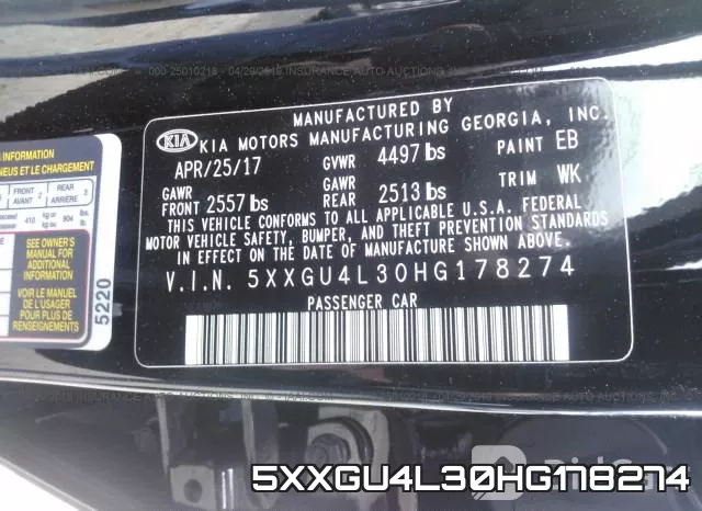 5XXGU4L30HG178274 фото 10