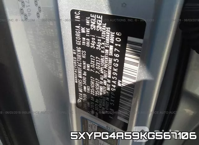 5XYPG4A59KG567106 фото 9