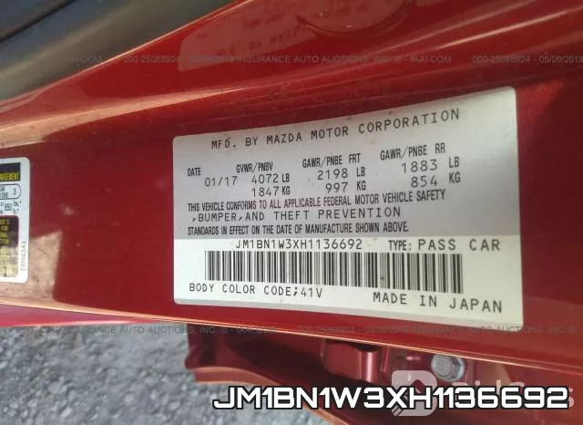 JM1BN1W3XH1136692 фото 10