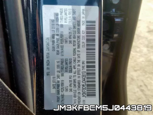 JM3KFBCM5J0443819 фото 2