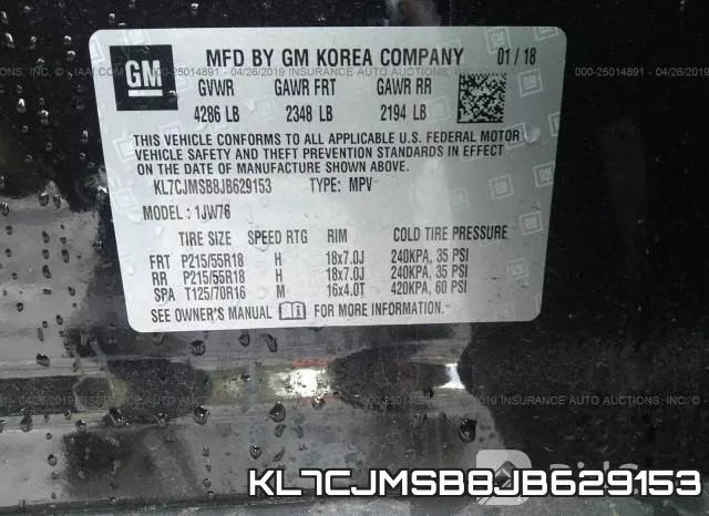 KL7CJMSB8JB629153 фото 10