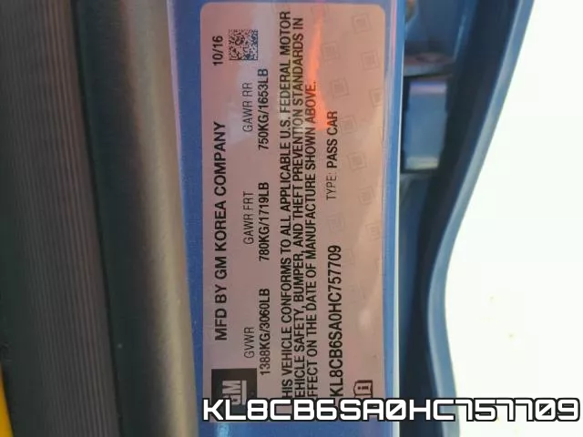 KL8CB6SA0HC757709 фото 2