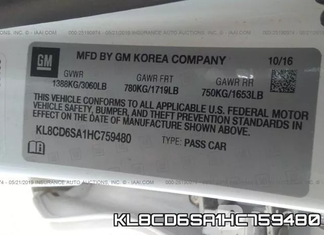 KL8CD6SA1HC759480 фото 10