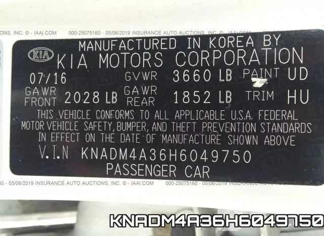 KNADM4A36H6049750 фото 10